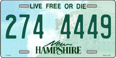 NH license plate 2744449