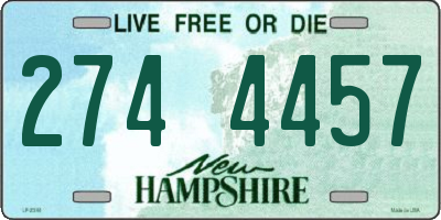 NH license plate 2744457