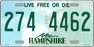 NH license plate 2744462