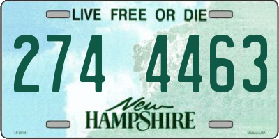NH license plate 2744463