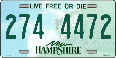 NH license plate 2744472