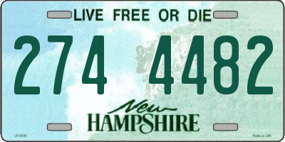 NH license plate 2744482