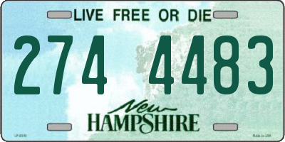 NH license plate 2744483
