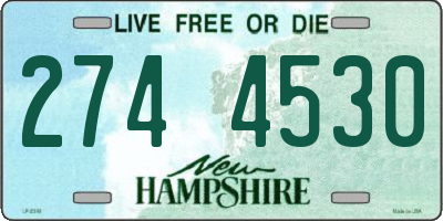 NH license plate 2744530