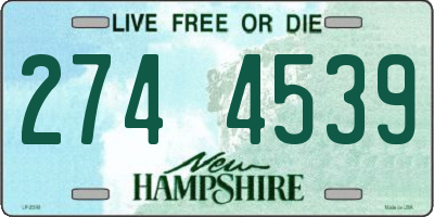 NH license plate 2744539