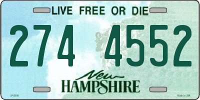 NH license plate 2744552