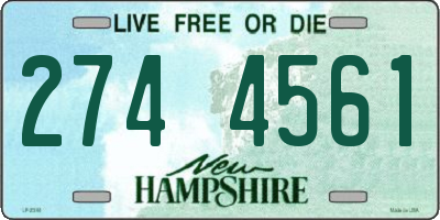 NH license plate 2744561