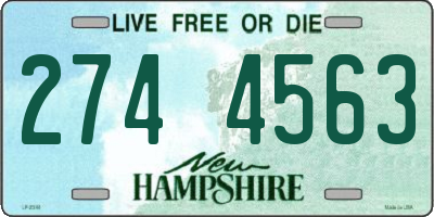 NH license plate 2744563