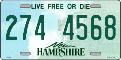 NH license plate 2744568