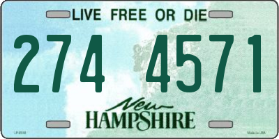 NH license plate 2744571