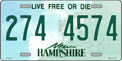 NH license plate 2744574