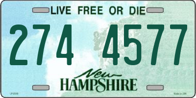NH license plate 2744577