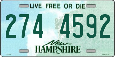NH license plate 2744592