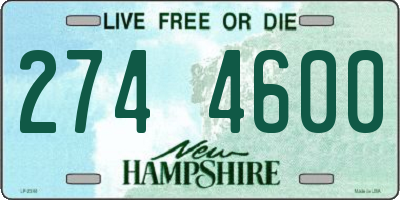 NH license plate 2744600
