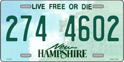 NH license plate 2744602