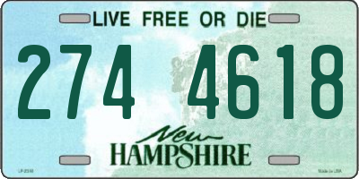 NH license plate 2744618