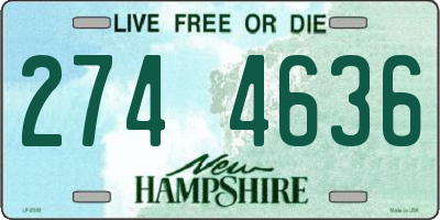 NH license plate 2744636