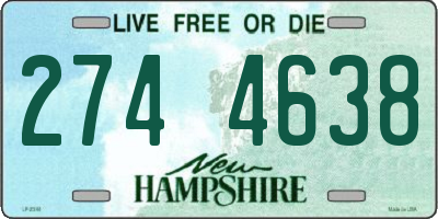 NH license plate 2744638