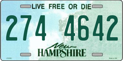 NH license plate 2744642