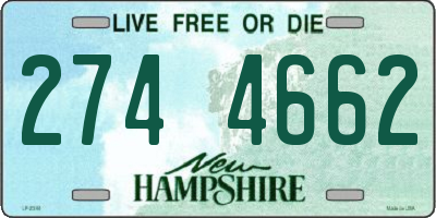 NH license plate 2744662