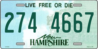 NH license plate 2744667