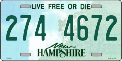 NH license plate 2744672