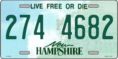 NH license plate 2744682
