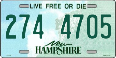 NH license plate 2744705