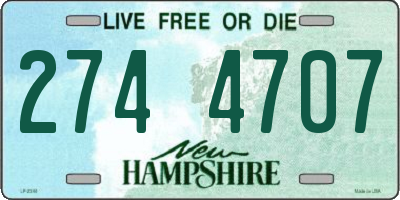 NH license plate 2744707