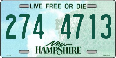 NH license plate 2744713