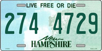 NH license plate 2744729