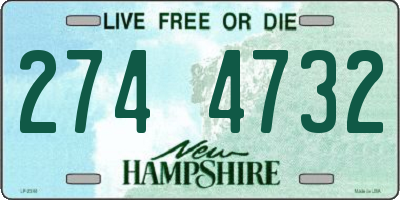 NH license plate 2744732
