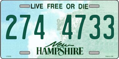 NH license plate 2744733