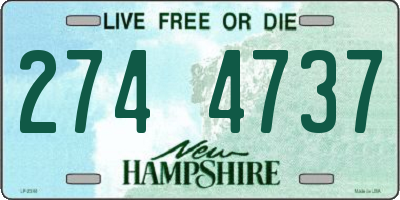 NH license plate 2744737