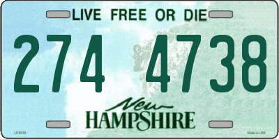 NH license plate 2744738