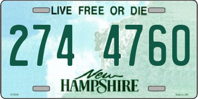 NH license plate 2744760