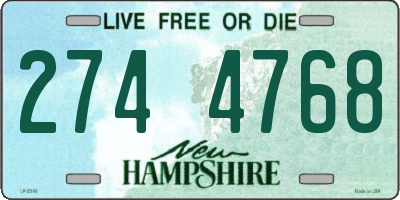 NH license plate 2744768