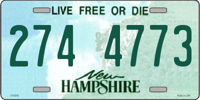 NH license plate 2744773