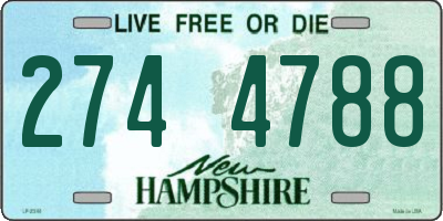 NH license plate 2744788