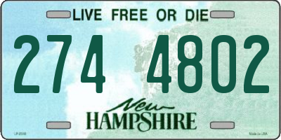 NH license plate 2744802