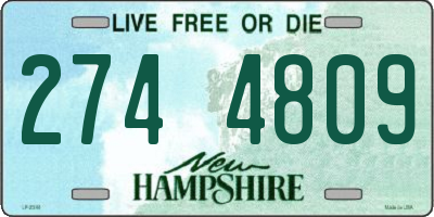 NH license plate 2744809