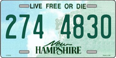 NH license plate 2744830