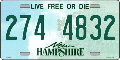 NH license plate 2744832
