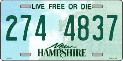 NH license plate 2744837