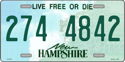 NH license plate 2744842