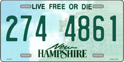 NH license plate 2744861