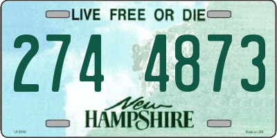 NH license plate 2744873