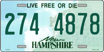 NH license plate 2744878