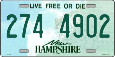 NH license plate 2744902