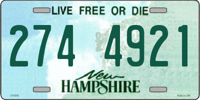 NH license plate 2744921